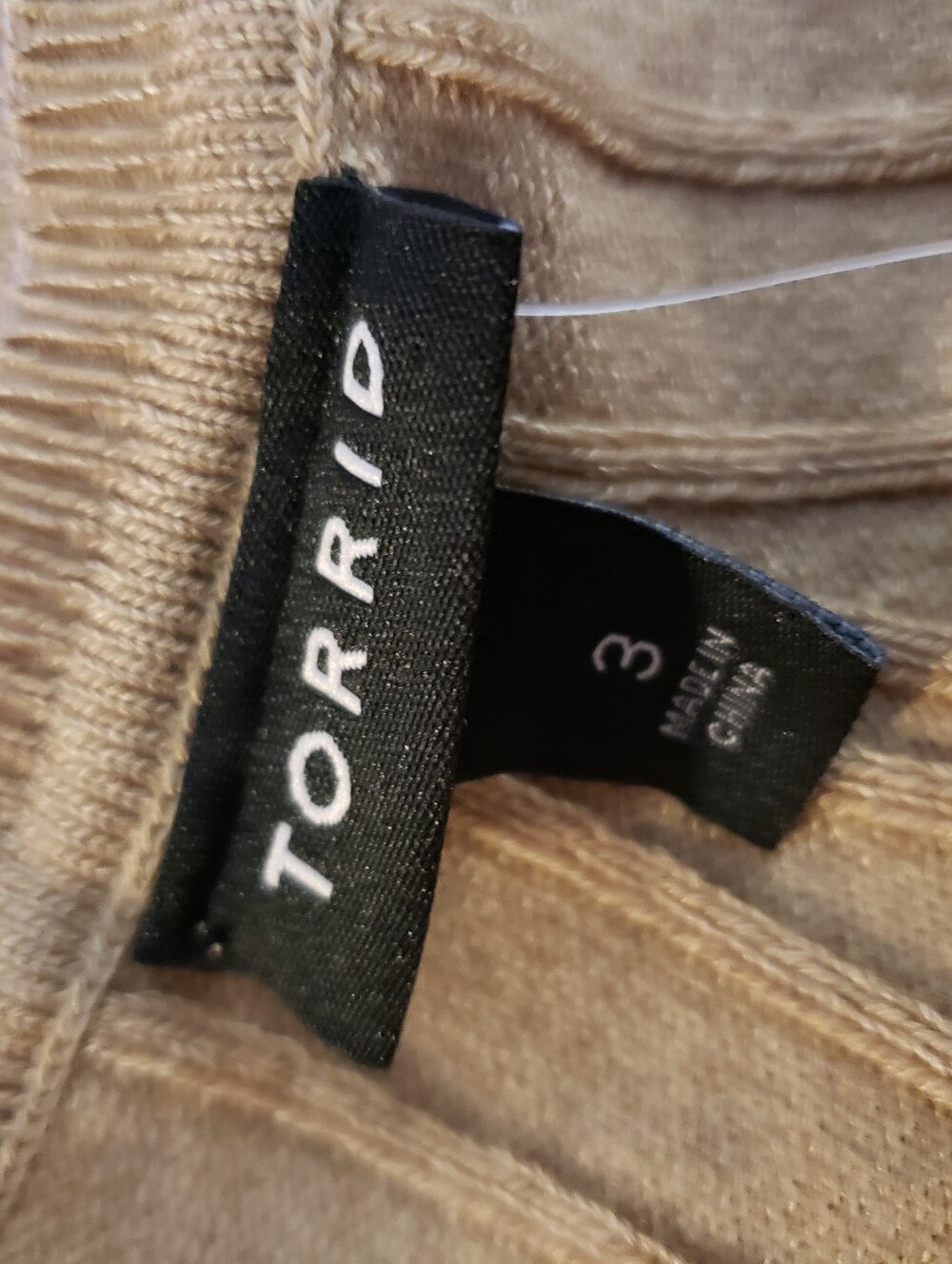 Torrid Beige Ribbed Midi Sweater Dress Size 3X - Picture 6 of 9